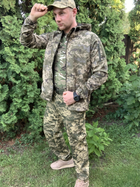 Куртка летняя влагоустойчивая с капюшоном пиксель soft-shell, Куртка пиксель,Тактическая военная ветровка ВСУ 54р. - изображение 10