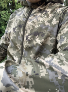 Куртка летняя влагоустойчивая с капюшоном пиксель soft-shell, Куртка пиксель,Тактическая военная ветровка ВСУ 50р. - изображение 9