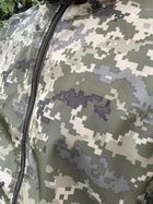 Куртка летняя влагоустойчивая с капюшоном пиксель soft-shell, Куртка пиксель,Тактическая военная ветровка ВСУ 56р. - изображение 8
