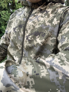Куртка летняя влагоустойчивая с капюшоном пиксель soft-shell, Куртка пиксель,Тактическая военная ветровка ВСУ 52р. - изображение 9