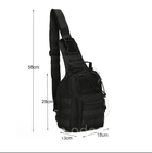 Тактическая армейская сумка через плечо PATROL наплечная (9014) - изображение 7