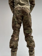 Тактичний військовий костюм з наколінниками Мультикам (Убакс+Штани) XL - зображення 7