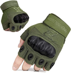 Тактичні безпалі рукавиці FREE SOLDIER L хакі (#EKIP12HL) - зображення 1