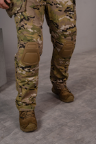 Тактические брюки рип-стоп с карманами для наколенников SM Group розмір М Мультикам - изображение 2