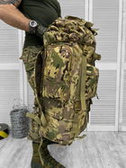 Рюкзак тактичний армійський 100Л + 10л Рамний/Каркасний (великий) Мультикам - зображення 4