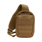 Тактическая сумка плечевая US Cooper Medium, Brandit, Coyote, 5 л - изображение 1