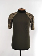 Тактическая футболка LAVKA, кулмакс+хлопок, Олива+пиксель, 50 размер (807224208) - изображение 1