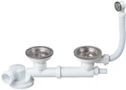 Сифон для кухонной мойки WIRQUIN Espace 1 1/2"x40 мм двойной (9542400)