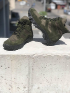 Летние мужские тактические ботинки олива из замша с качественной подошвой и сеткой для военных ЗСУ 45 - изображение 1