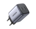 Мережевий зарядний пристрій UGREEN CD294 2xUSB-C Nexode 45W PD3.0 QC4.0 Space Gray (90573)