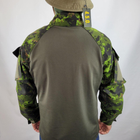 Рубашка мужская военная тактическая с липучками рип-стор ВСУ (ЗСУ) Ubaks Убакс 20221838 7328 XL 52 р зеленая - изображение 4