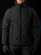 Тактическая куртка утепленная BEZET Softshell Робокоп 5747 XS Черная (2000093211428) - изображение 6