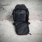 Чоловіча сумка рюкзак METR+ армійська барсетка месенджер 37х20х15 см Чорний - зображення 5