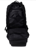 Тактичний похідний рюкзак Military військовий рюкзак водовідштовхувальний 25 л 45х24х22 см Чорний - зображення 7