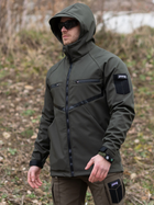 Тактична куртка утеплена BEZET Softshell Omega 6281 L Хакі (2000193041208) - зображення 4