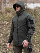 Тактична куртка утеплена BEZET Softshell Omega 6281 XL Хакі (2000211163677) - зображення 4