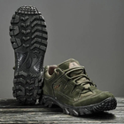 Кроссовки мужские кожаные Demi Season 44 (28.5 см) Демисезон 1208 Ukr-Tec (Олива) тактические ботинки - изображение 2
