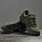 Кросівки чоловічі шкіряні Demi Season 45 (29 см) Демісезон 1208 Ukr-Tec (Олива) тактичні черевики - зображення 1
