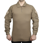 Тактична сорочка Lesko A655 Sand Khaki 5XL однотонна чоловіча сорочка з кишенями на рукавах - зображення 2