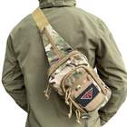 YAKEDA наплічна сумка-кобура ELITE GEN multicam тактична сумка через плече мультикам для пістолета - зображення 4