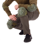 Тактические наколенники и налокотники T-Pads защитные анатомической формы олива (армейские для военных ВСУ с быстрым сбросом) - изображение 3