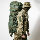 Баул армейский хаки, сумка баул армейский 120 л тактический баул, тактический баул-рюкзак - изображение 1