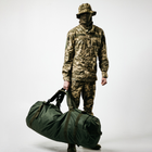 Баул армейский хаки, сумка баул армейский 120 л тактический баул, тактический баул-рюкзак - изображение 4