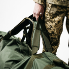 Баул армейский хаки, сумка баул армейский 120 л тактический баул, тактический баул-рюкзак - изображение 6