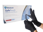 Рукавички Medicom SafeTouch® Black - S • Чорні нітрилові - неопудрені - зображення 2