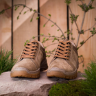 Берцы ботинки тактическая обувь кроссовки облегченные натуральная гидрофобная кожа усиленная пятка и носок Койот 38 (26 см) - изображение 4