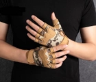 Перчатки армейские беспалые BlackHawk, военные тактические без пальцев койот/пиксель - изображение 4