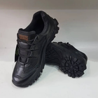 Кроссовки мужские кожаные Demi Season 46 (30 см) Демисезон 1208 Ukr-Tec (Черные) тактические ботинки - изображение 5