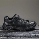 Кроссовки мужские кожаные Demi Season 45 (29 см) Демисезон 1208 Ukr-Tec (Черные) тактические ботинки - изображение 2