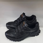 Кроссовки мужские кожаные Demi Season 45 (29 см) Демисезон 1208 Ukr-Tec (Черные) тактические ботинки - изображение 4