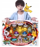 Набор покеболов Pikachu Electric 6 шаров с фигурками-трансформерами Покемон Пикачу