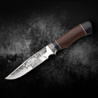 Нож Нескладной Охотничий Ястреб Кожаный Чехол DS72 - изображение 2