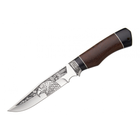 Нож Нескладной Охотничий Ястреб Кожаный Чехол DS72 - изображение 4