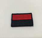 Шеврон Флаг черно- красный маленький - изображение 1