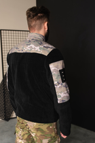 Кофта флисовая мужская военная тактическая с липучками под шевроны ВСУ (ЗСУ) Мультикам 8038 50 размер хаки - изображение 4