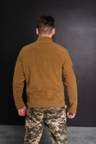 Кофта флисовая мужская военная тактическая с липучками под шевроны ВСУ (ЗСУ) 8167 50 размер койот - изображение 5