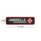 Шеврон 3D Umbrella черный с красным 3×11,5 см - изображение 1