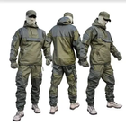 Тактический костюм, военная форма ВСУ Горка куртка-анорак штаны водонепроницаемый олива р. M-L 5-6 рост