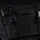 Мужская нагрудная разгрузочная сумка KARMA ® Chest bag черная (NSK-501-1) - изображение 10