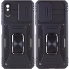 Удароміцний чохол Camshield Army Ring для Xiaomi Redmi 9A Чорний / Black Без бренду