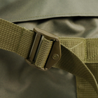 Универсальная сумка-баул тактическая 120 литров, военный водоотталкивающий баул из плотной тактической ткани Kiborg Олива - изображение 10