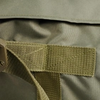 Универсальная сумка-баул тактическая 120 литров, военный водоотталкивающий баул из плотной тактической ткани Kiborg Олива - изображение 11