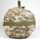 Универсальная сумка-баул тактическая 80 литров, военный водоотталкивающий баул из плотной тактической ткани Kiborg Пиксель - изображение 9