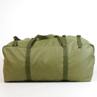 Универсальная сумка тактическая 130 литров, военная водоотталкивающая сумка из плотной тактической ткани Kiborg BAG Олива - изображение 2