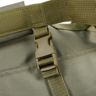 Універсальна сумка-баул тактична 80 літрів, військовий водовідштовхувальний баул із щільної тактичної тканини Kiborg Олива - зображення 6