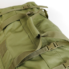 Универсальная сумка тактическая 130 литров, военная водоотталкивающая сумка из плотной тактической ткани Kiborg BAG Олива - изображение 11